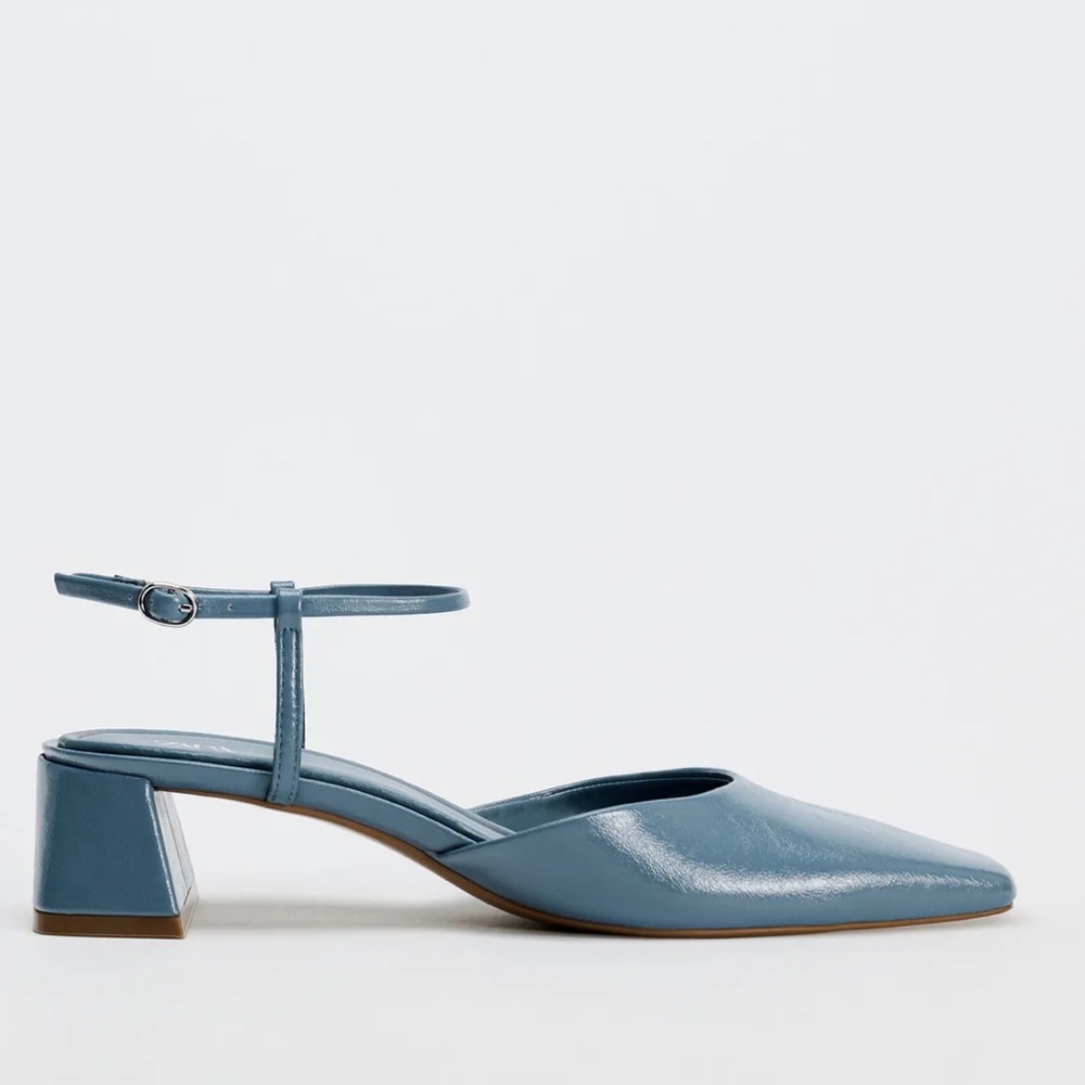 NWOT Zara Faux Patent Slingback Shoes